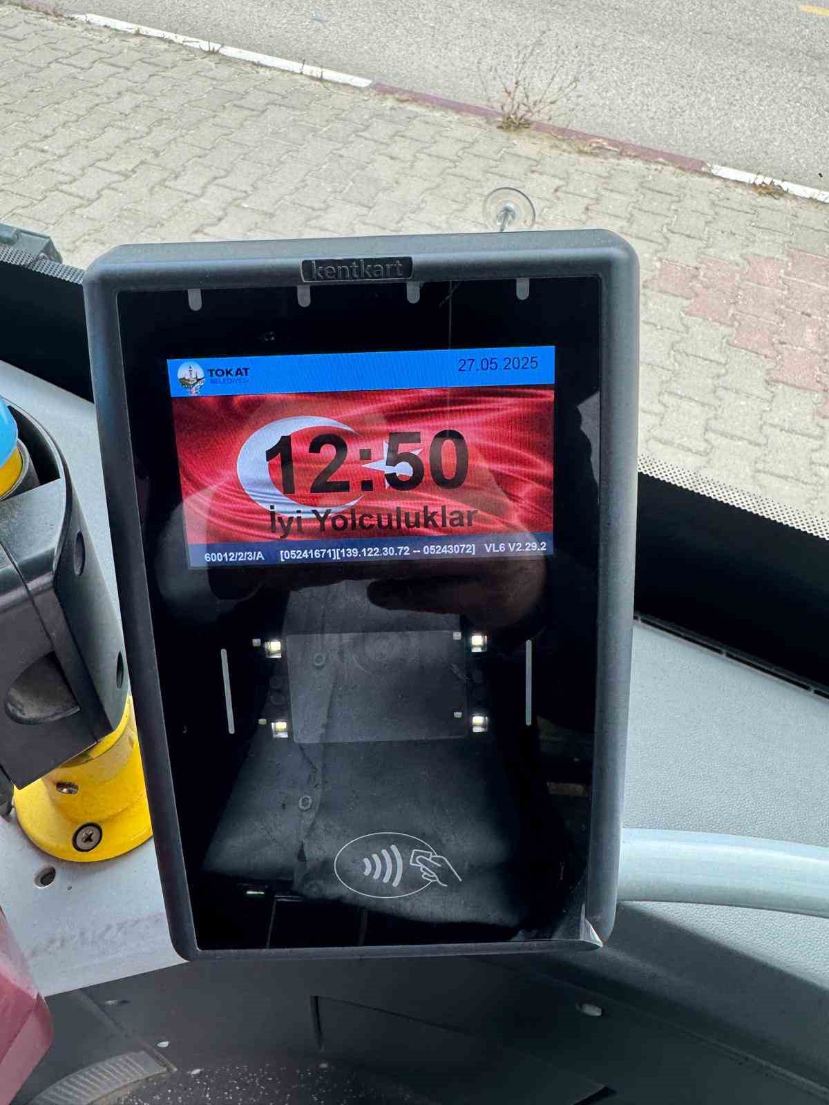 Tokat şehir içi halk otobüslerinde teknolojik dönüşüm başladı
