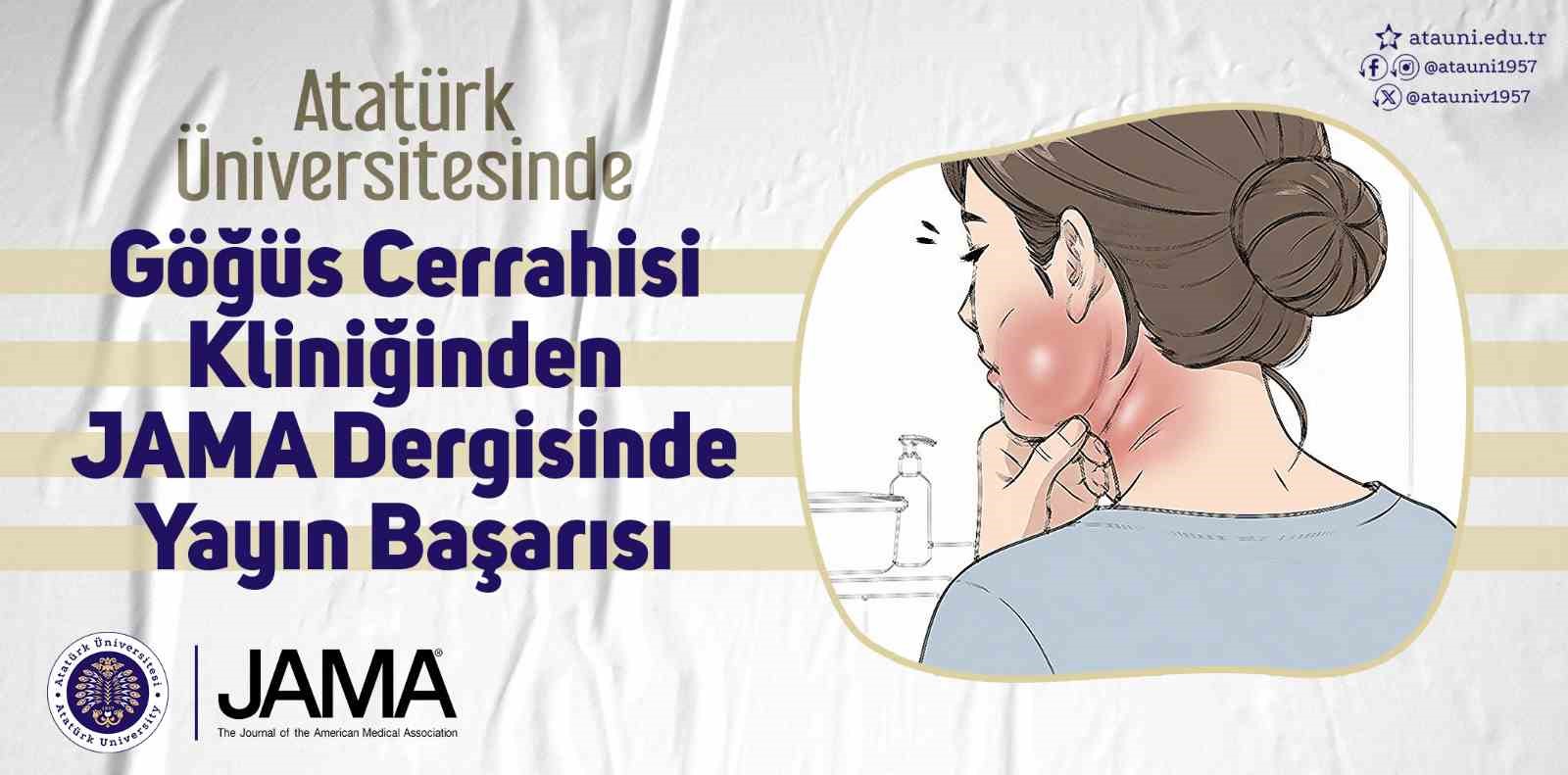 Atatürk Üniversitesi Göğüs Cerrahisi Kliniğinden Jama dergisinde yayın başarısı
