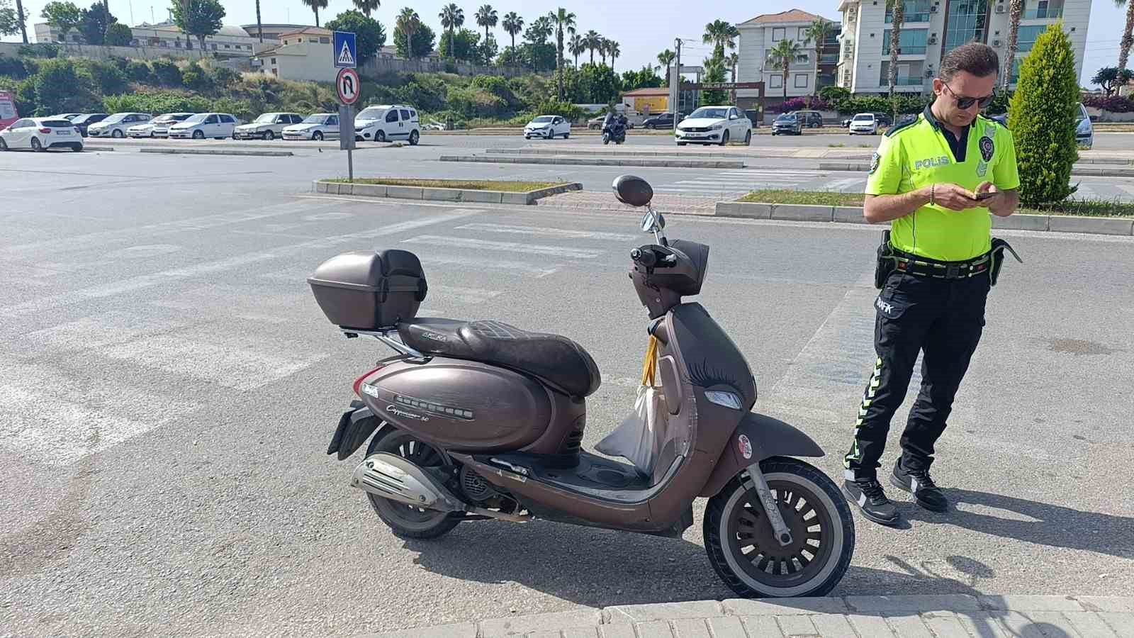 Manavgat’ta motosiklet kazası: 1 yaralı
