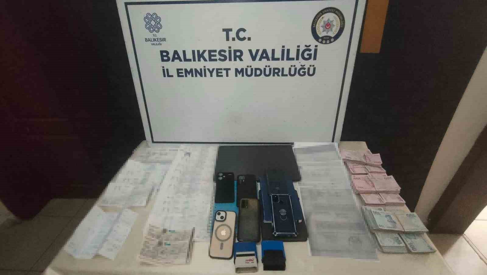 Bandırma ve Bursa’da tefecilik operasyonu: 7 şüpheli yakalandı