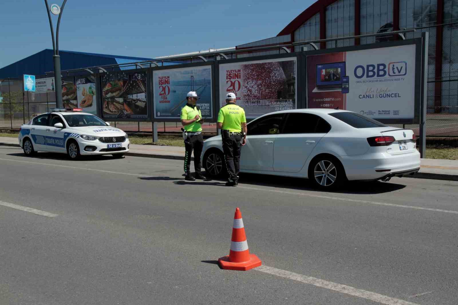 Ordu’da bir haftada 16 binden fazla araç ve sürücüsü denetlendi