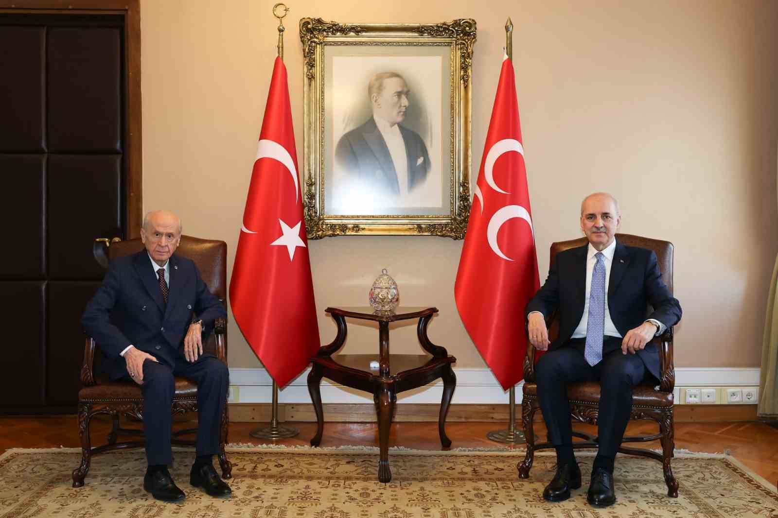 TBMM Başkanı Kurtulmuş Bahçeli’yi ziyaret etti
