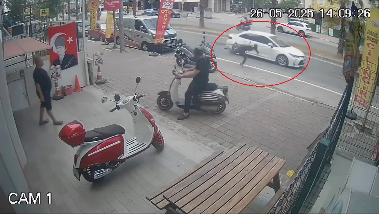 Bir anda takla atarak yere düştü, ne yaşadığına o da anlam veremedi