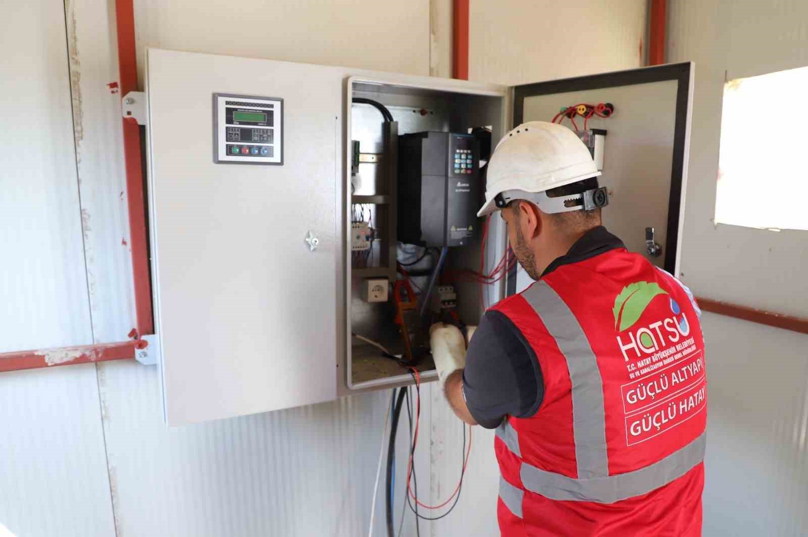 HATSU, Hassa’da 1740 metrelik enerji nakil hattı döşedi