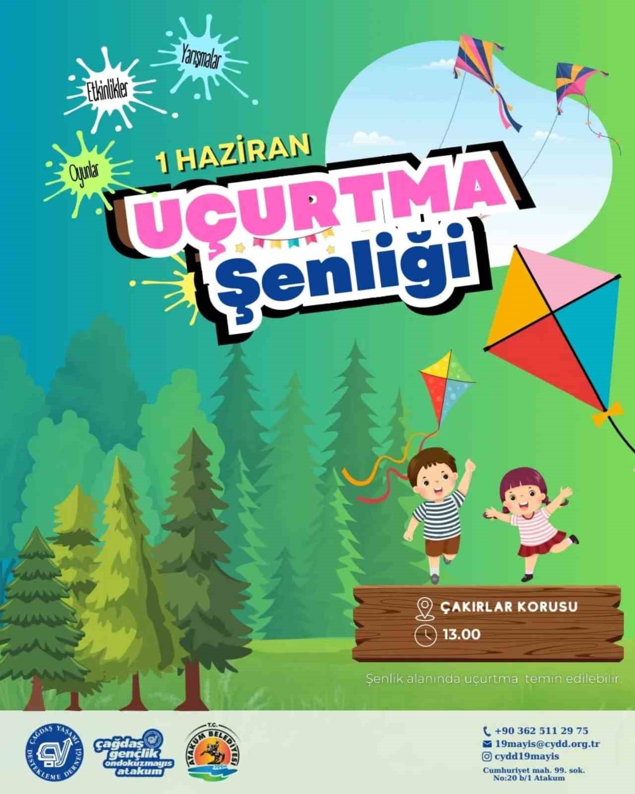 Atakum semaları "Uçurtma Şenliği" ile renklenecek