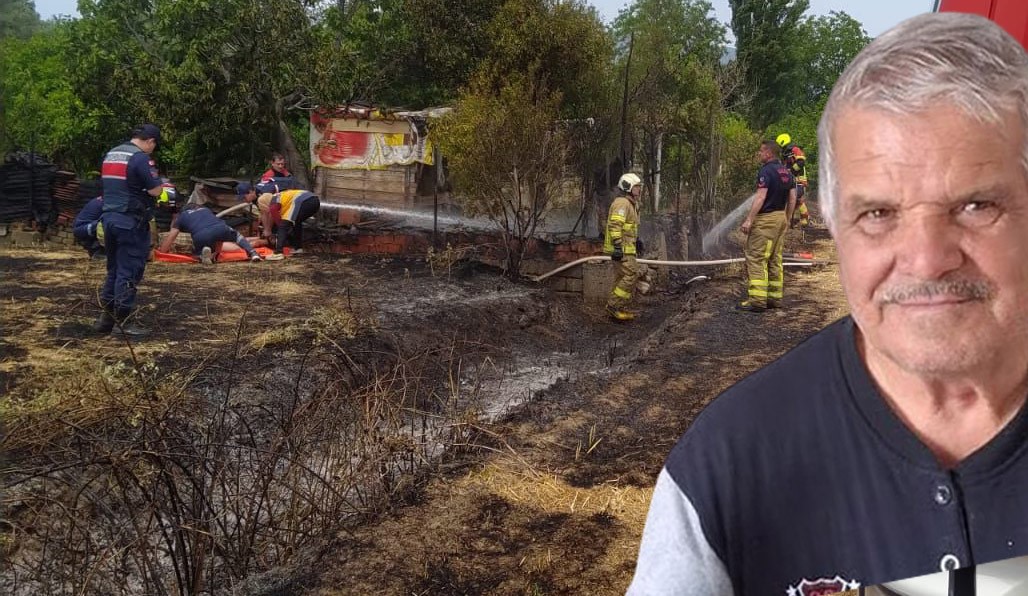 Edremit’te ot yangını sonucu bir kişi hayatını kaybetti