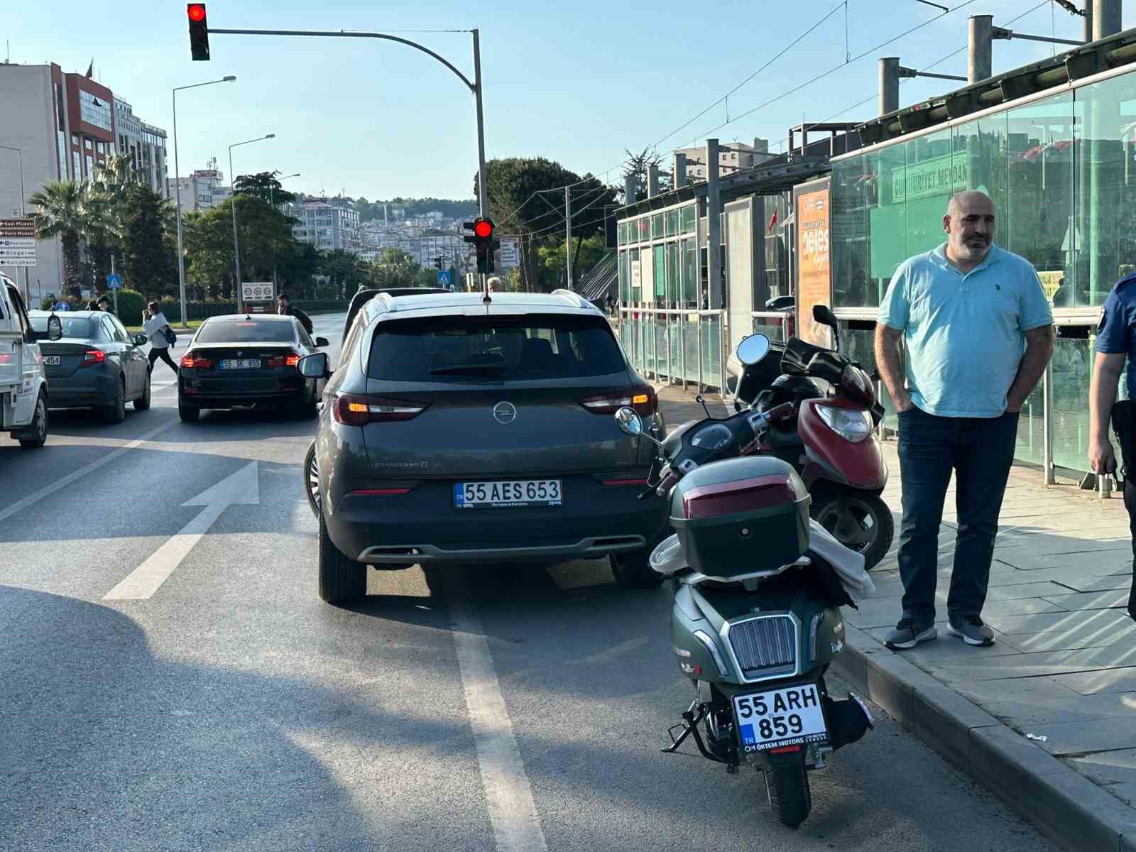 Samsun&rsquo;da trafik kazası: 1 yaralı
