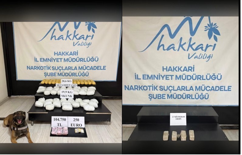 Hakkari’de 51 kilo uyuşturucu ele geçirildi: 6 kişi tutuklandı