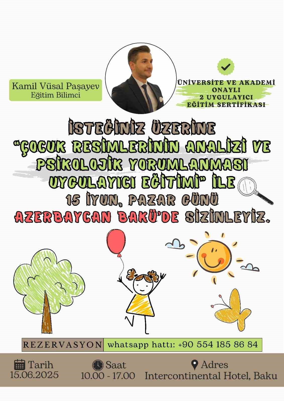 Eğitim Bilimci Paşayev, Azerbaycan psikoloji camiasıyla buluşuyor