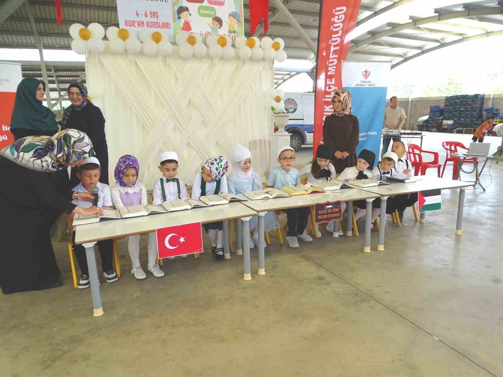 Hisarcık’ta 4-6 Yaş Kur’an Kursu mezuniyet töreni