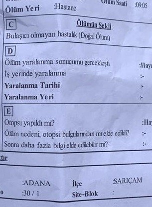 Kaza sonrası 8 ay bitkisel hayatta kalıp vefat etti "Normal &ouml;l&uuml;m" raporu tutuldu
