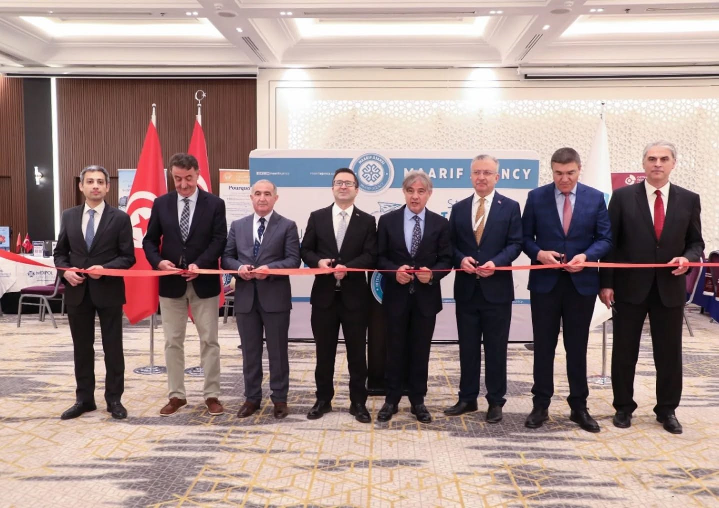 Rekt&ouml;r Levent, Tunus&rsquo;ta d&uuml;zenlenen T&uuml;rk &Uuml;niversiteleri Eğitim Fuarı&rsquo;na katıldı
