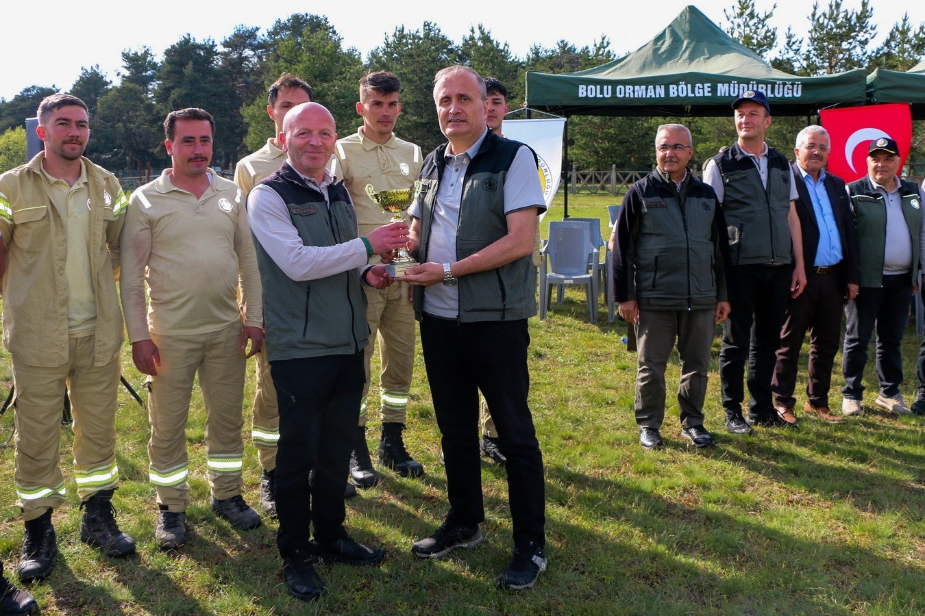 Bolu’da orman yangını ekipleri kıyasıya yarıştı: En hızlı ekip Dörtdivan’dan çıktı
