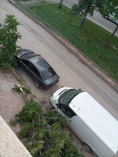 Elazığ&rsquo;da şiddetli fırtına &ccedil;&ouml;p konteynerini adeta gezintiye &ccedil;ıkardı
