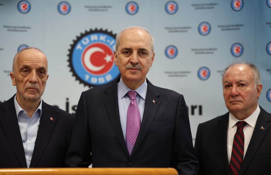 TBMM Başkanı Kurtulmuş, TÜRK-İŞ’i ziyaret etti