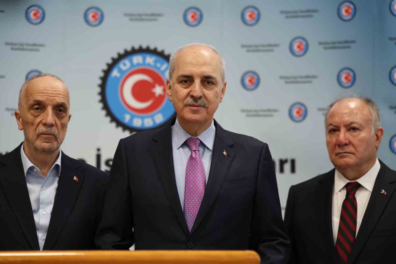 TBMM Başkanı Kurtulmuş, T&Uuml;RK-İŞ&rsquo;i ziyaret etti
