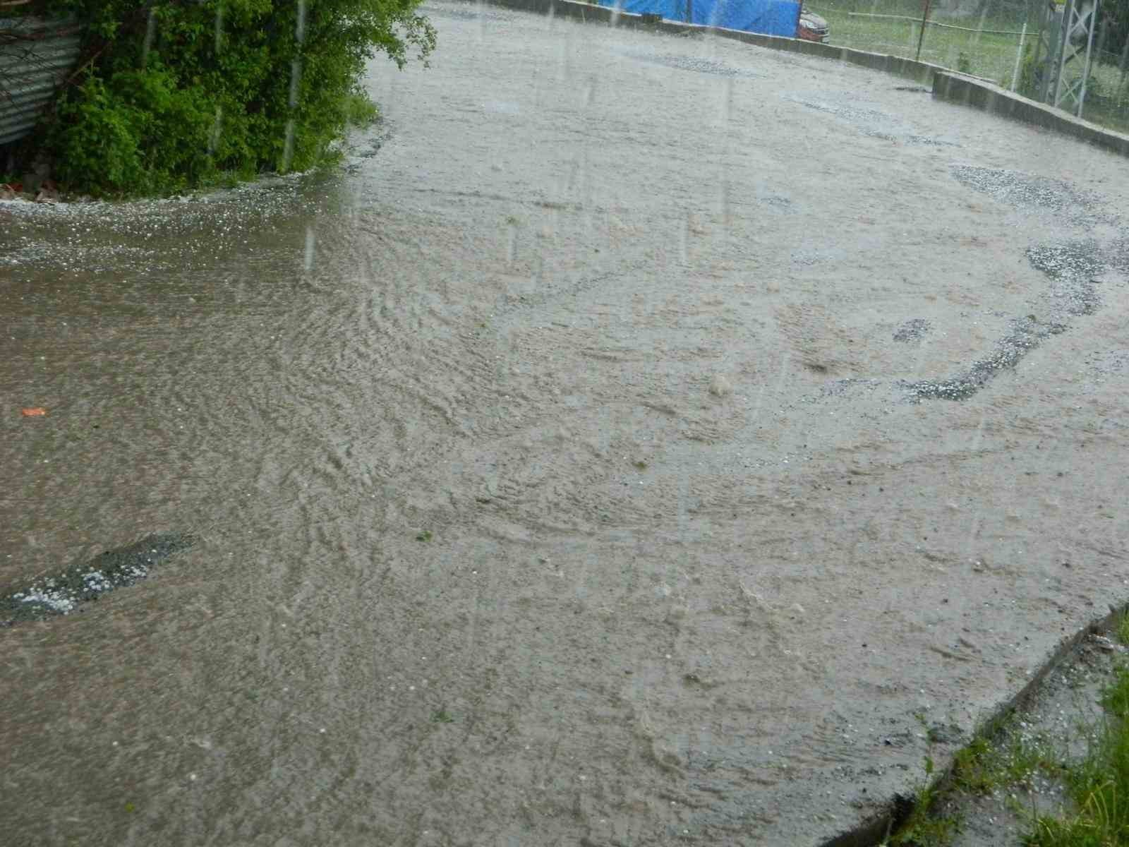 Posof’ta dolu etkili oldu
