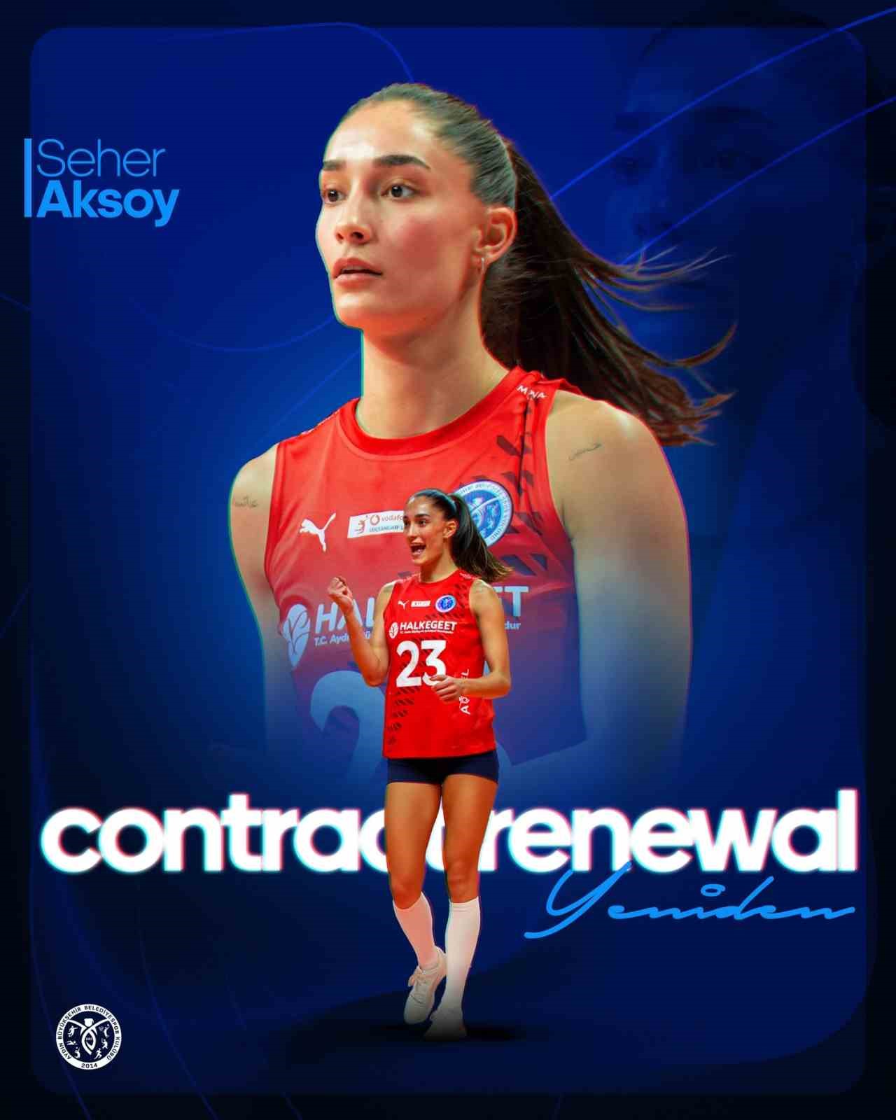 Aydın B&uuml;y&uuml;kşehir Belediyespor, Aksoy ile s&ouml;zleşme yeniledi
