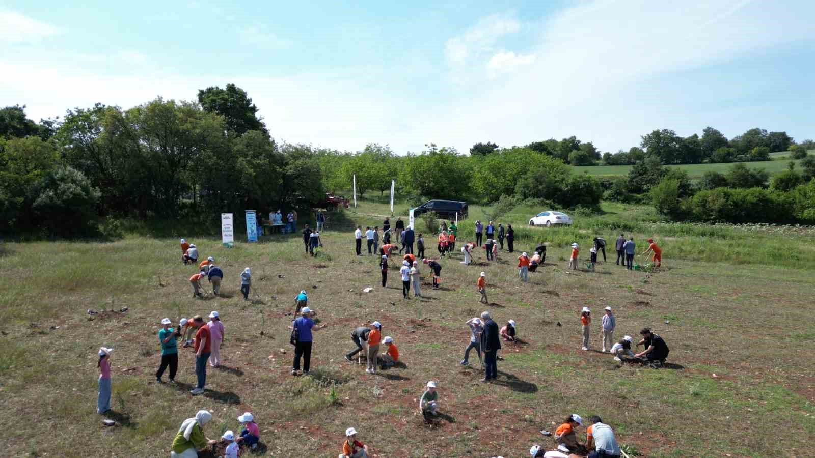 İneg&ouml;l&rsquo;de fidanlar toprakla buluştu
