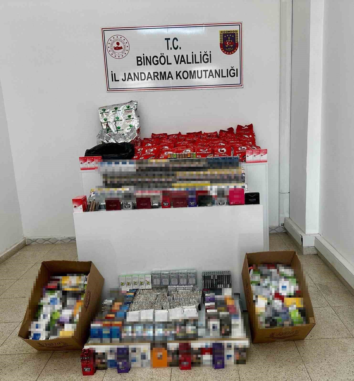 Bingöl’de kaçakçılık operasyonu