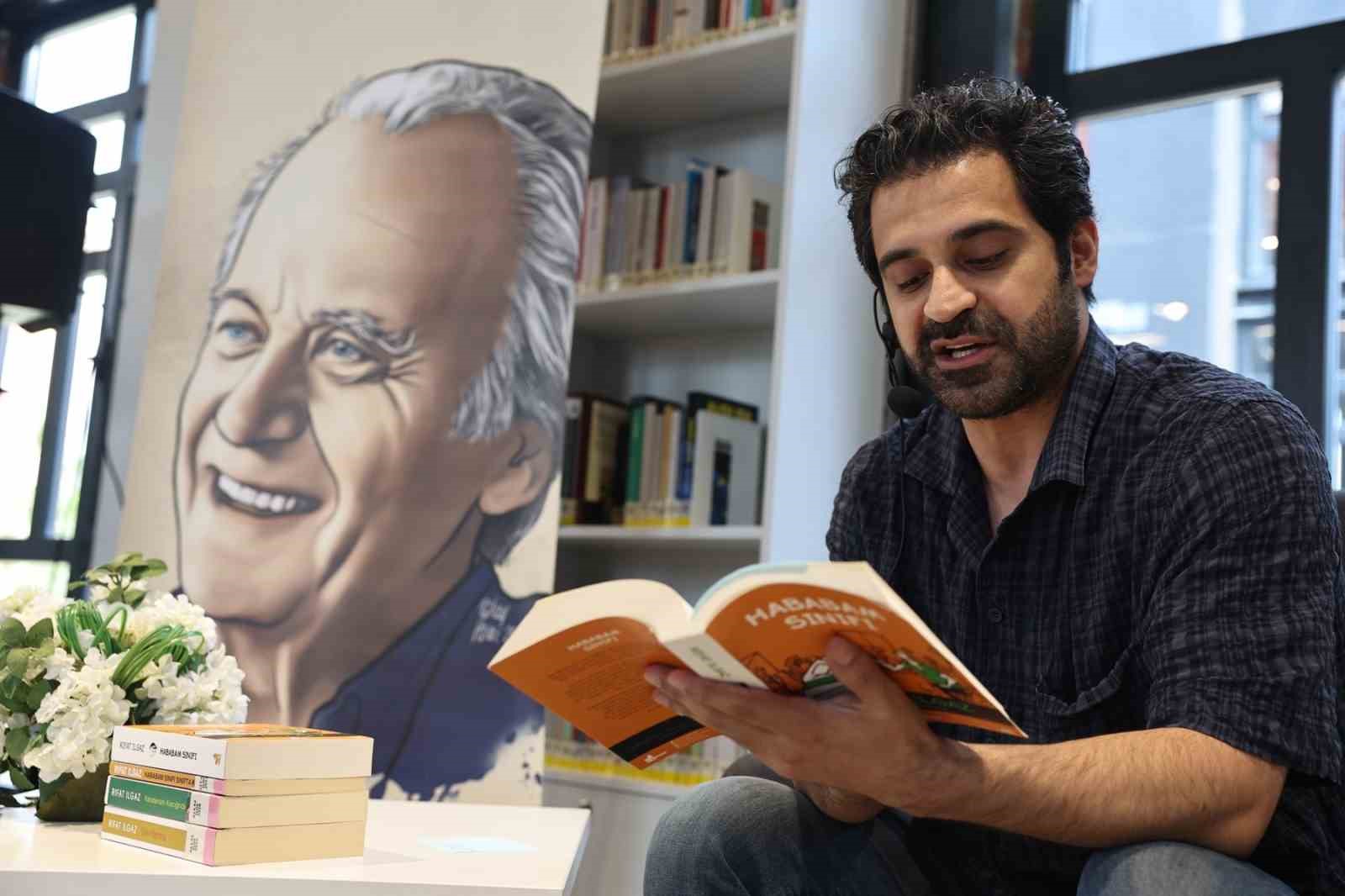 Gen&ccedil; oyuncu, &ouml;ğrencilere "Hababam Sınıfı"nı okudu
