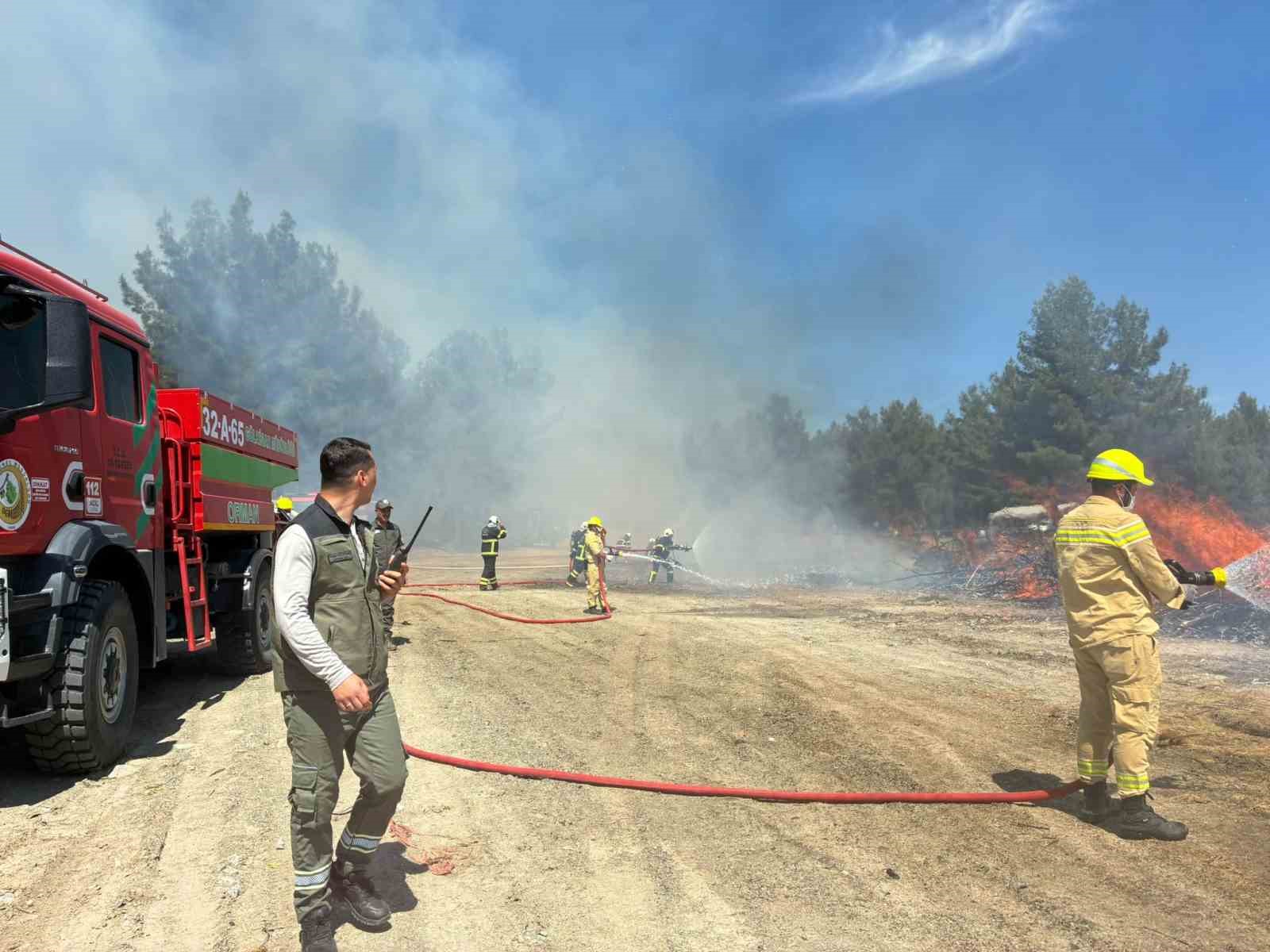 Burdur&rsquo;da ger&ccedil;eğini aratmayan orman yangını tatbikatı
