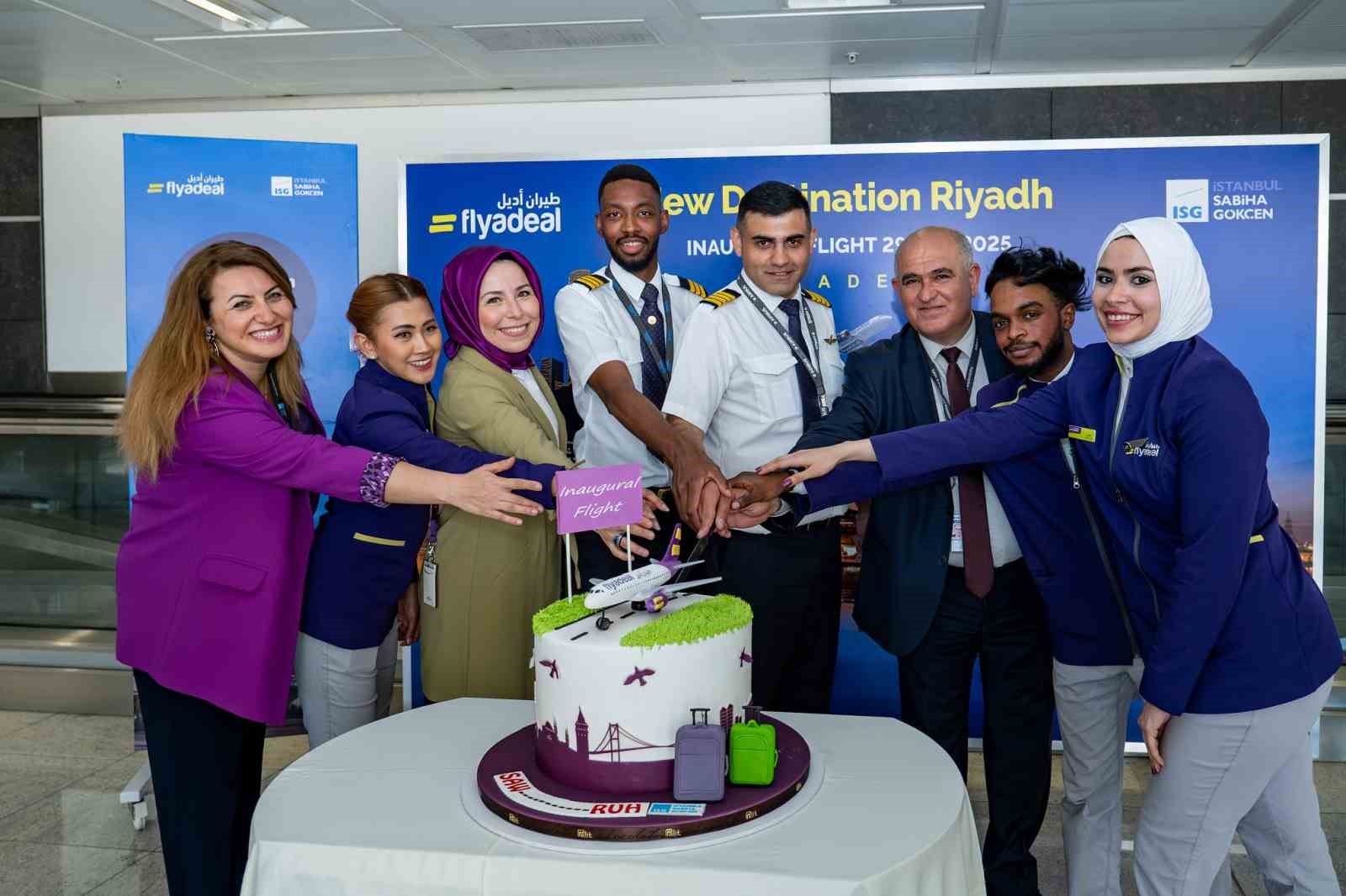 Sabiha Gökçen Havalimanı Flyadeal’ın ilk Riyad uçuşunu karşıladı