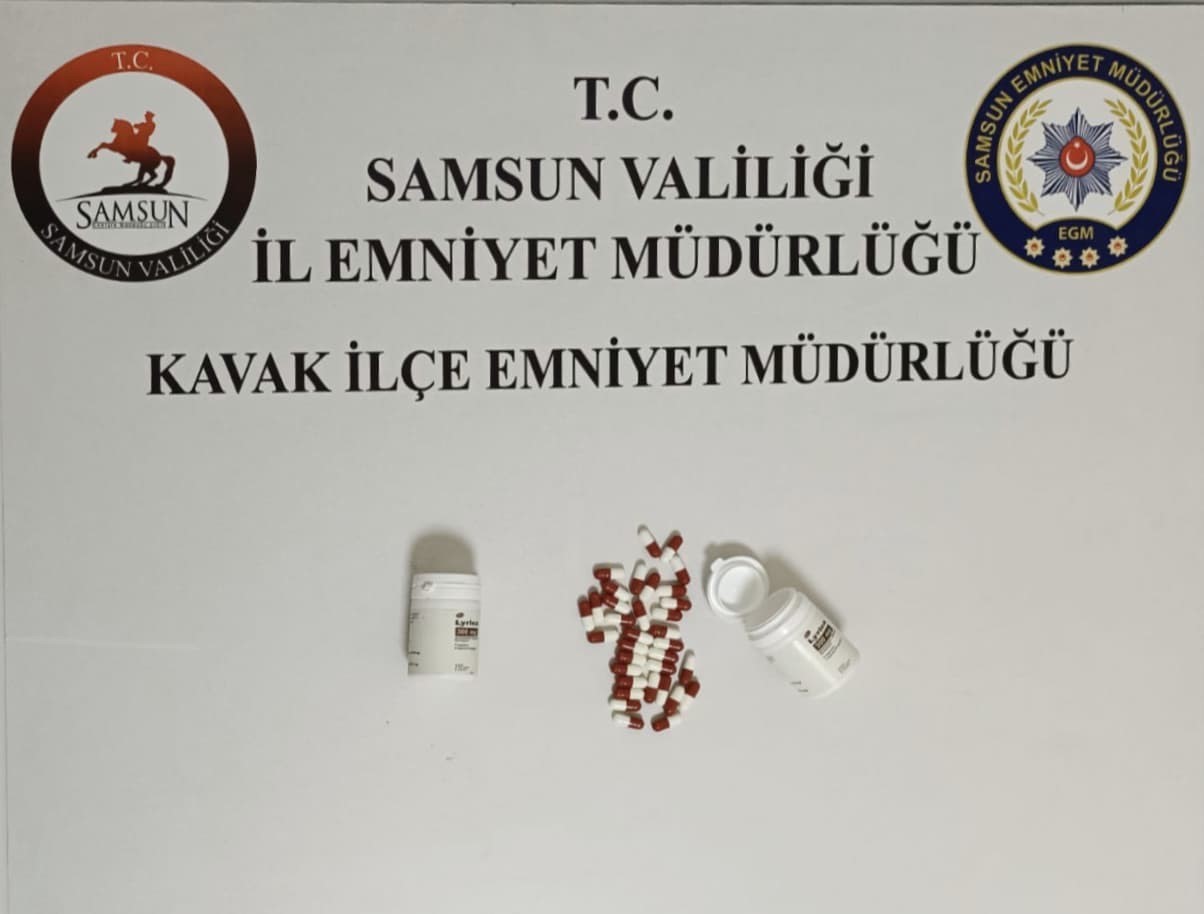 Samsun’da uyuşturucu hapla yakalanan şüpheli tutuklandı