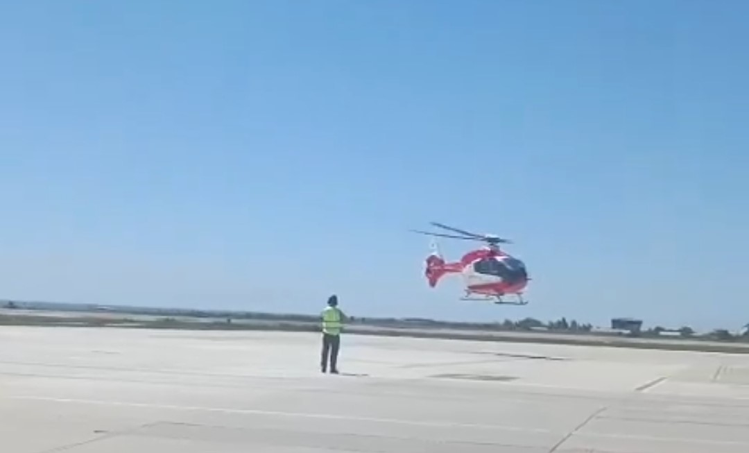 Solunum sıkıntısı yaşayan bebek ambulans helikopterle Van’a sevk edildi
