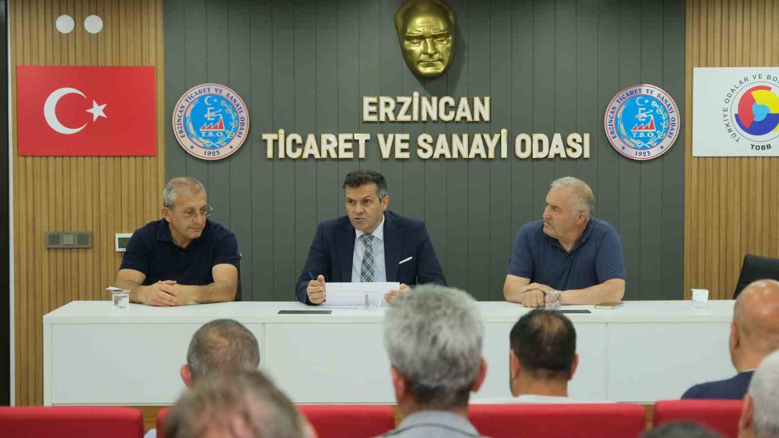 Erzincan TSO mayıs ayı meclis toplantısı yapıldı