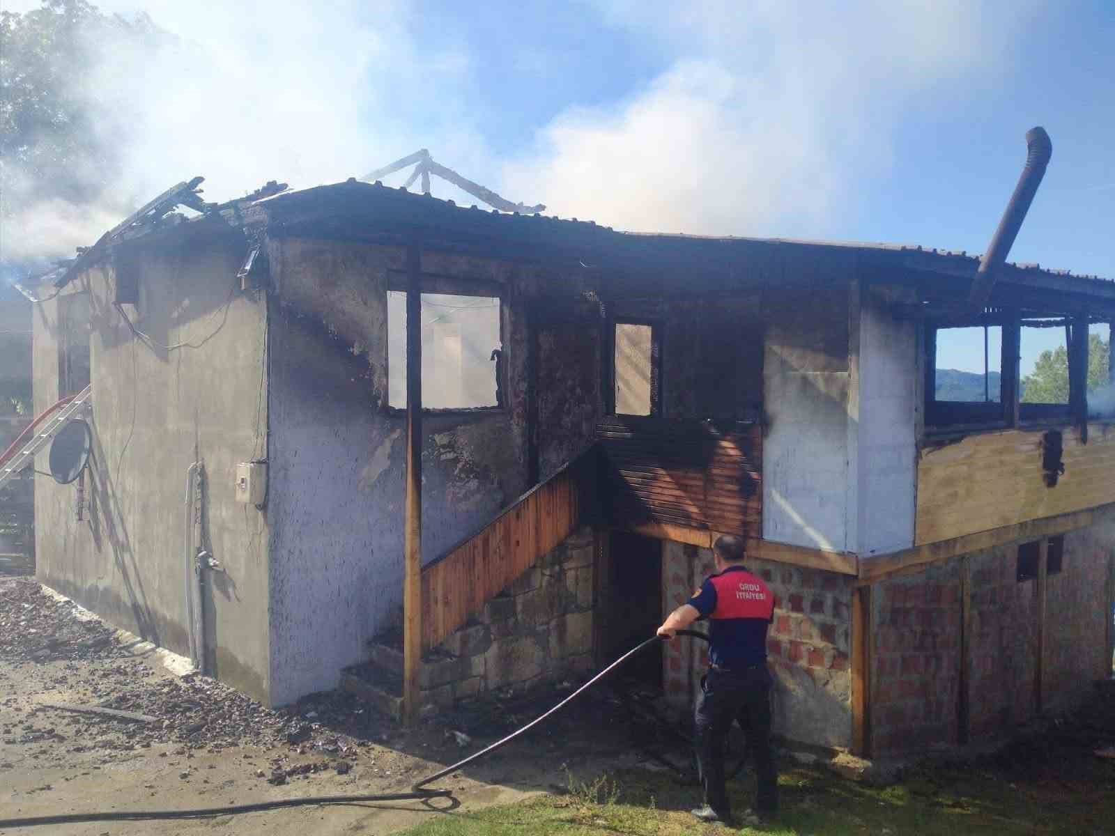 Ordu’da ev yangını