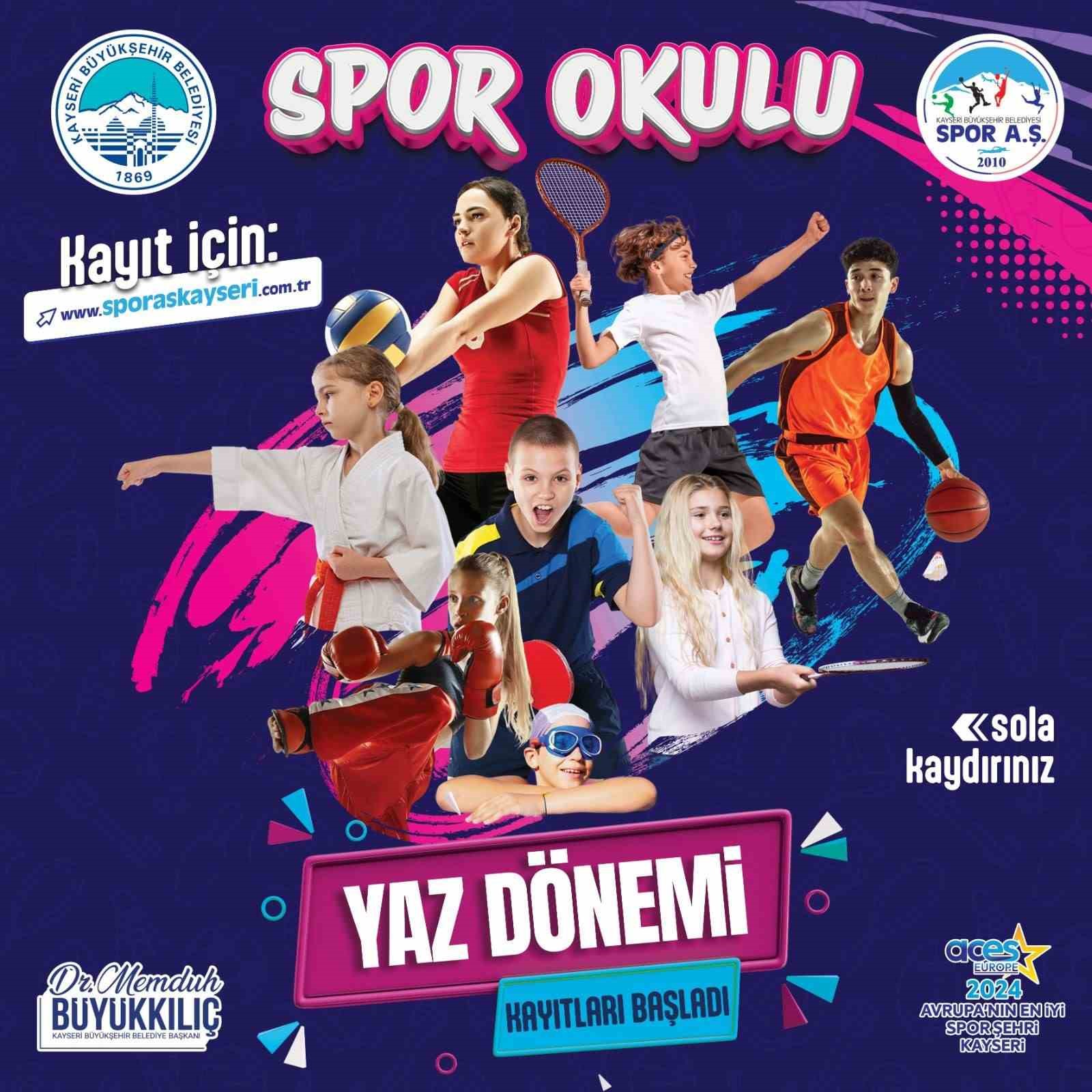 Büyükşehir’de yaz spor okulları kayıtları başladı