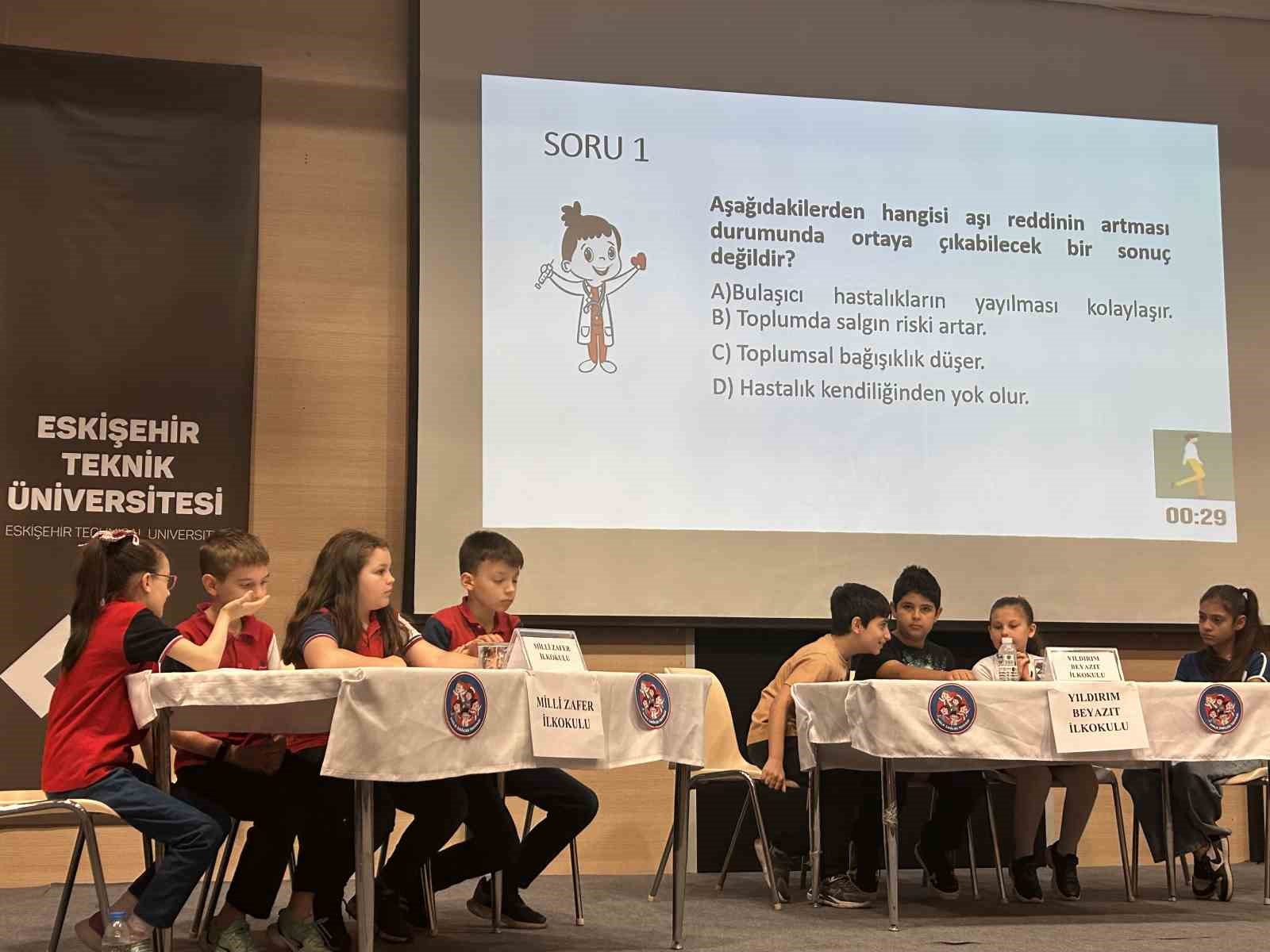 Halk Sağlığı Bilgi Yarışması Finali’nde minikler hem yarıştı, hem de öğrendi