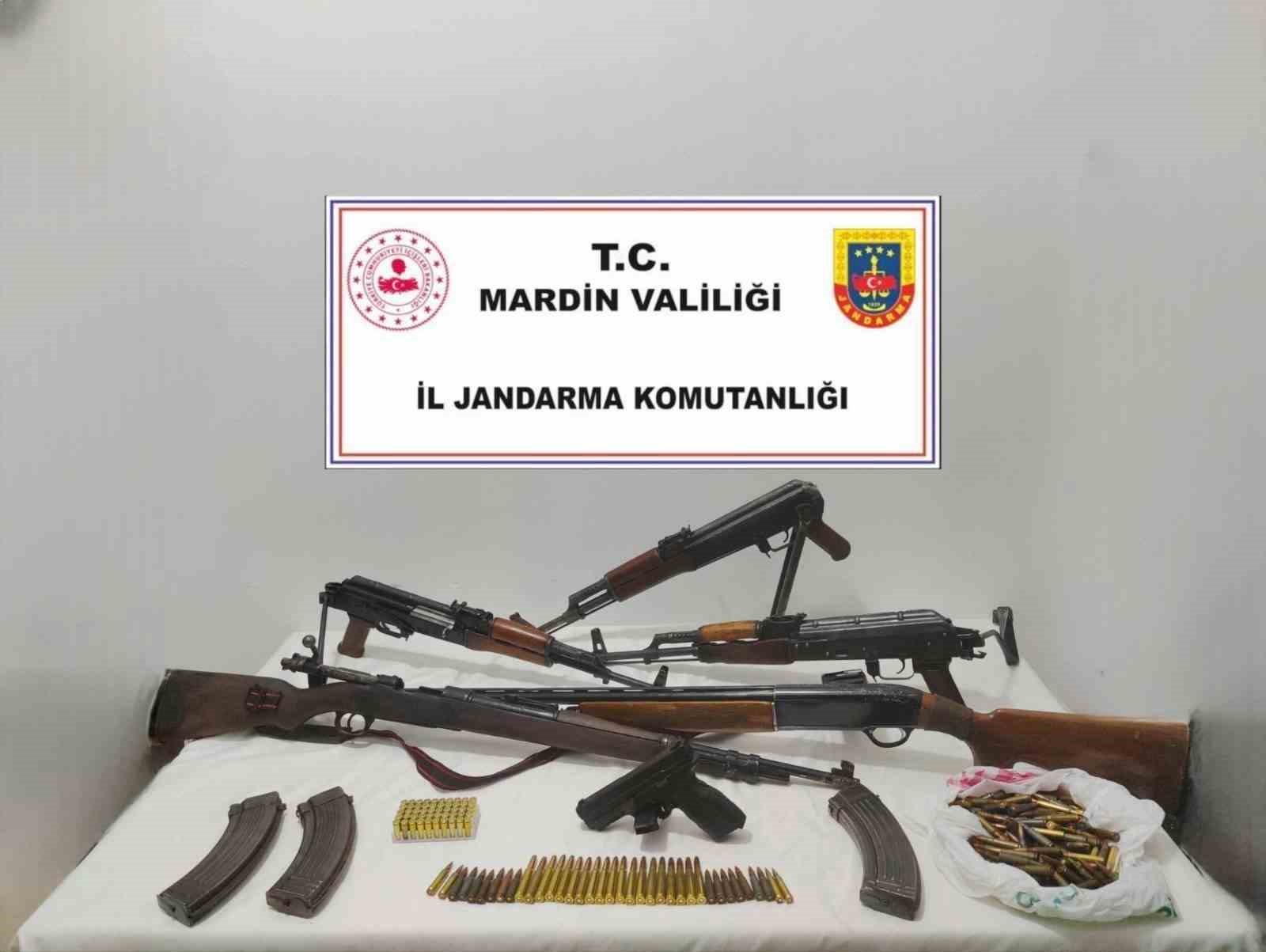 Mardin’de silah ve mühimmat kaçakçılarına operasyon: 1 gözaltı