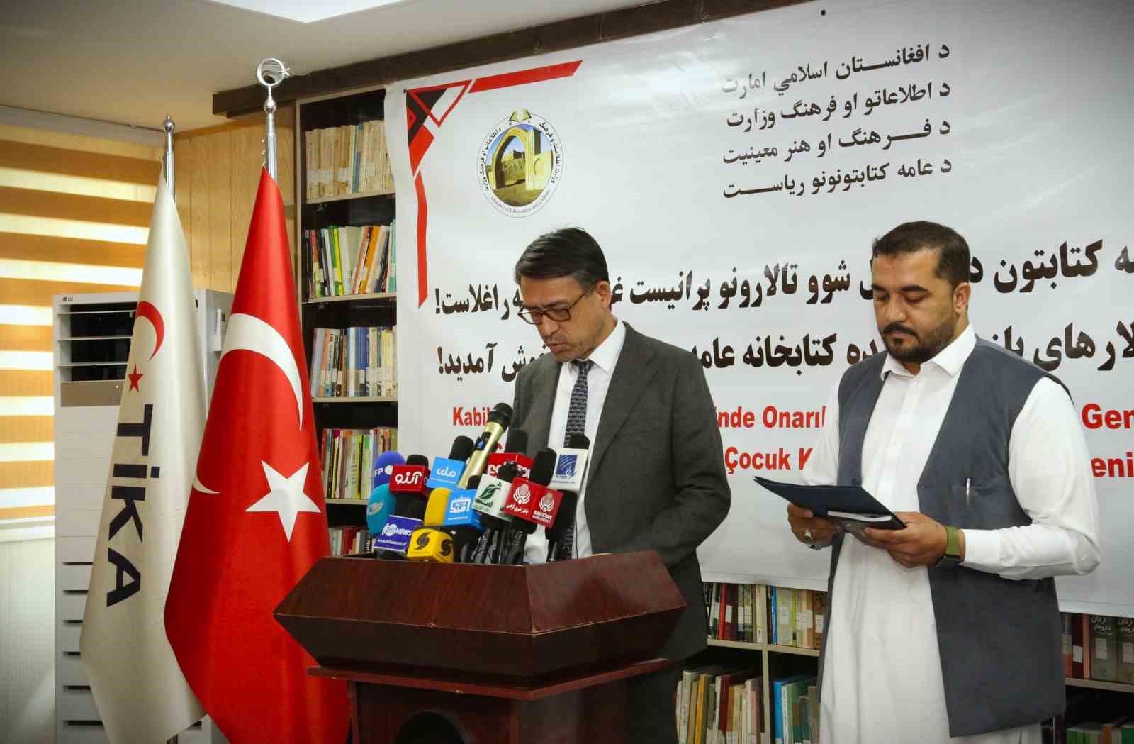 Afganistan&rsquo;daki Halk K&uuml;t&uuml;phanesi&rsquo;nin okuma salonu yenilendi
