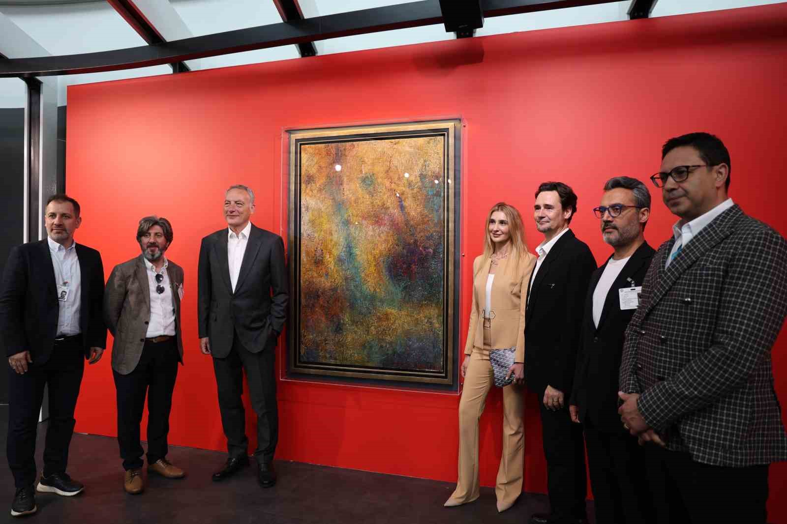 Fahrelnissa Zeid&rsquo;in &ouml;zel eseri İstanbul Havalimanı&rsquo;nda sergilendi
