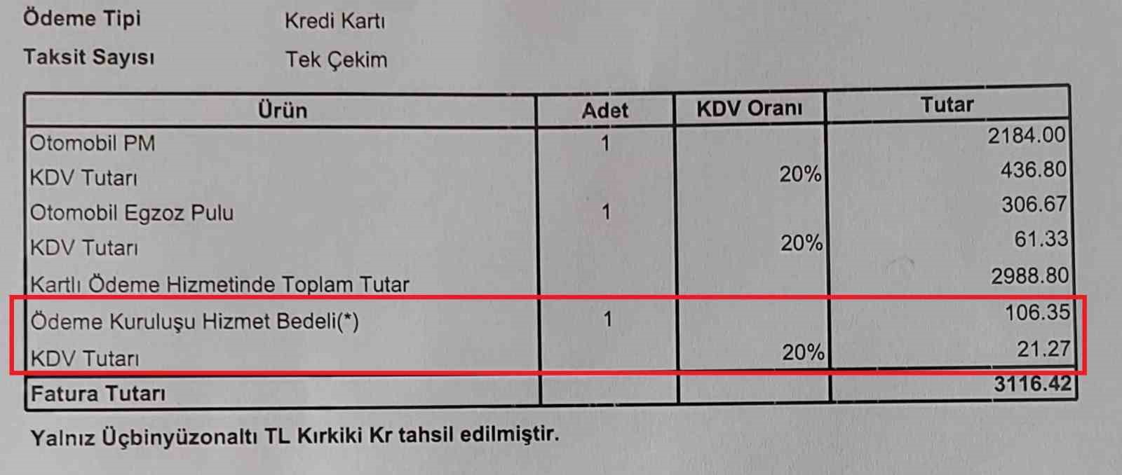 TÜVTÜRK’te kartlı ödemeye ‘komisyon’ tepkisi
