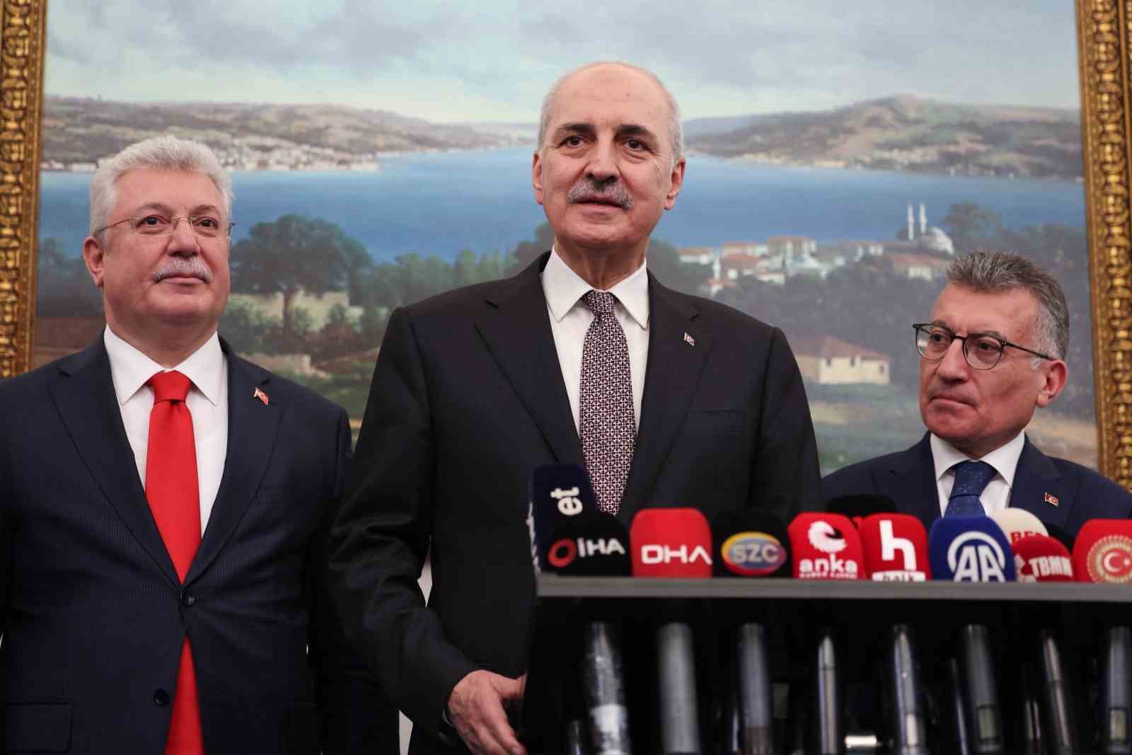 TBMM Başkanı Kurtulmuş&rsquo;tan AK Parti Meclis Grubu&rsquo;na ziyaret
