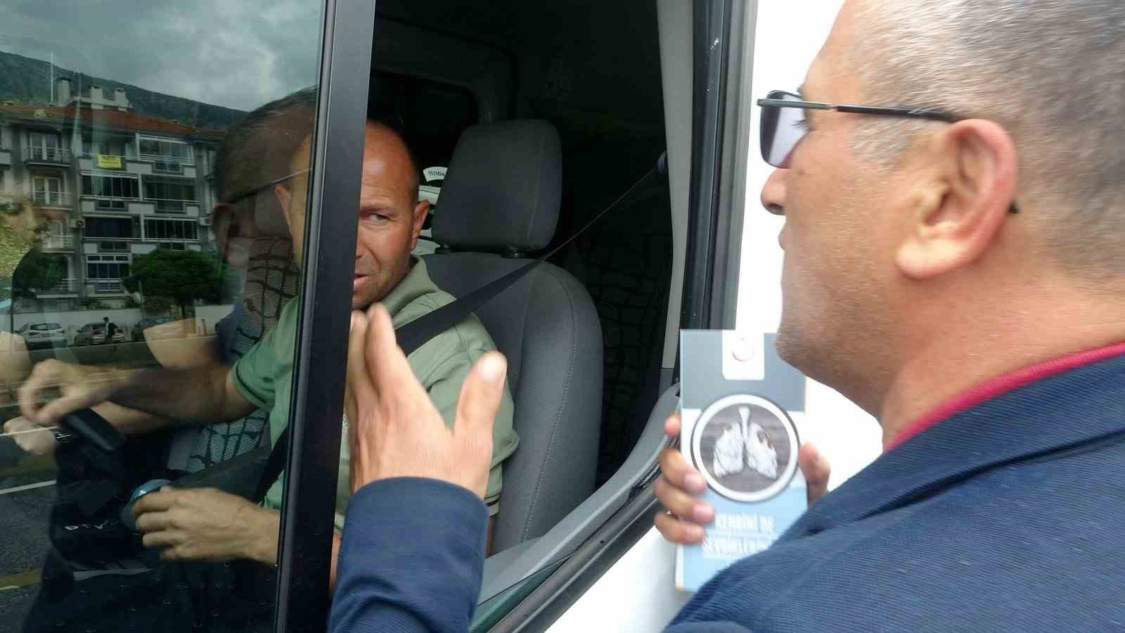 Menteşe’de tütün denetimleri sürüyor bilgilendirme ve broşür dağıtımı yapıldı