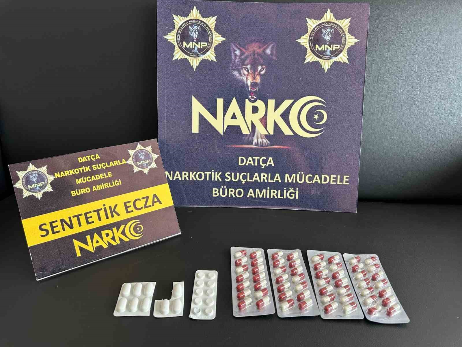 Datça’da uyuşturucu hap ele geçirildi