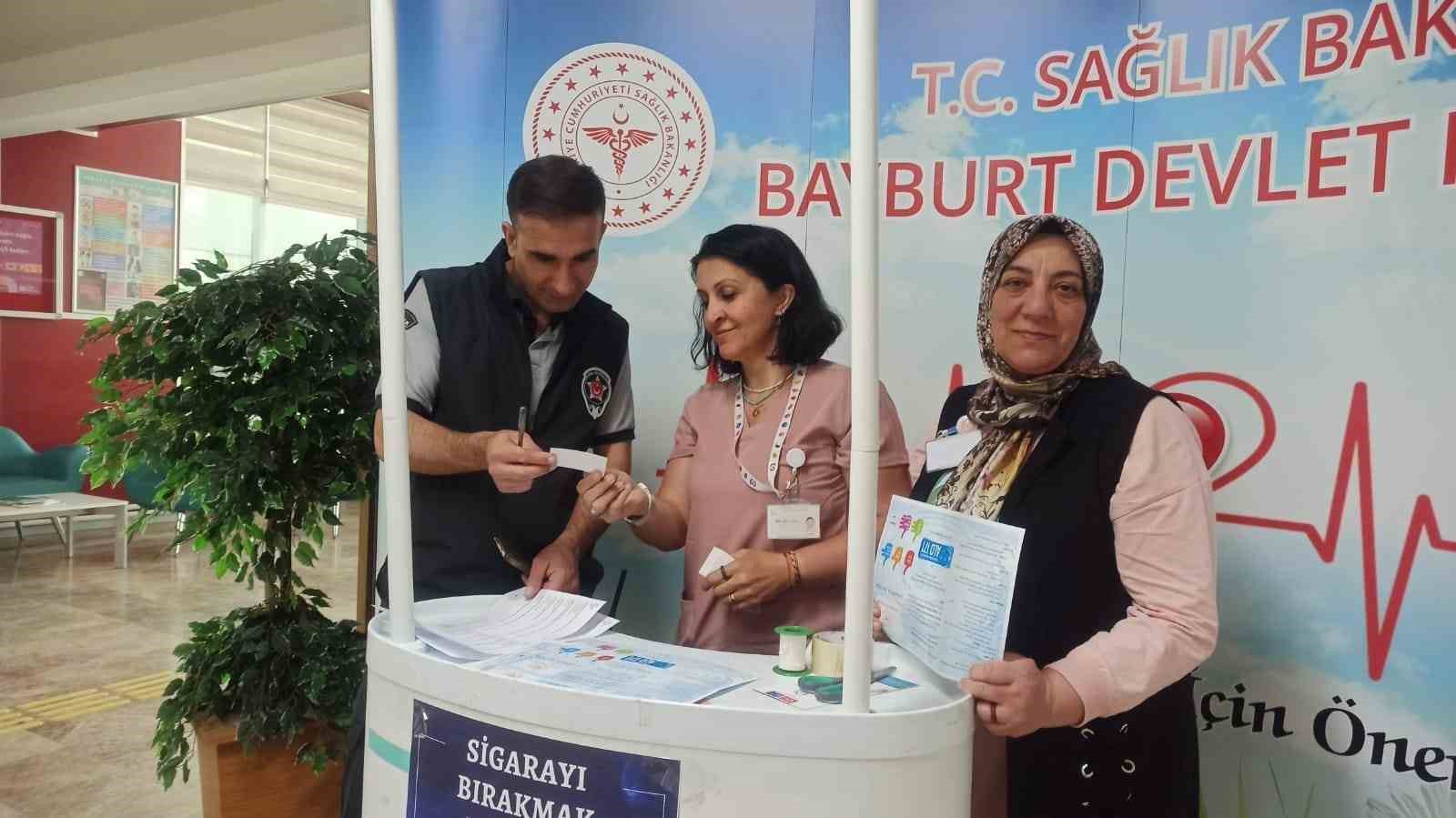 Bayburt’ta tütünün zararları anlatıldı
