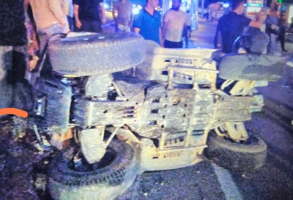 ATV Aracı ile otomobil çarpıştı: 1 yaralı