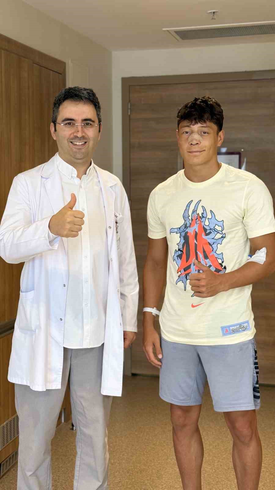 Samsunsporlu Haluk Mustafa Tan ameliyat oldu