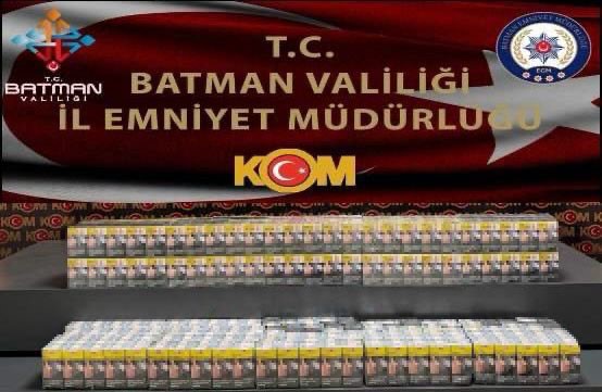 Batman’da kaçak sigara operasyonu: 1 gözaltı