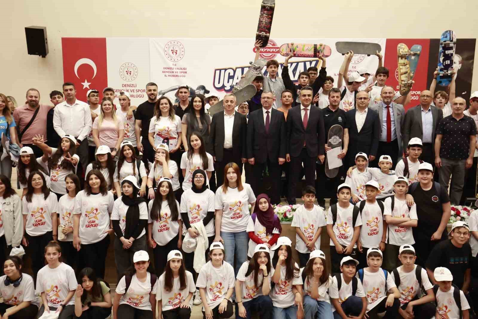 Denizli’de Uçan Kaykay projesi start aldı