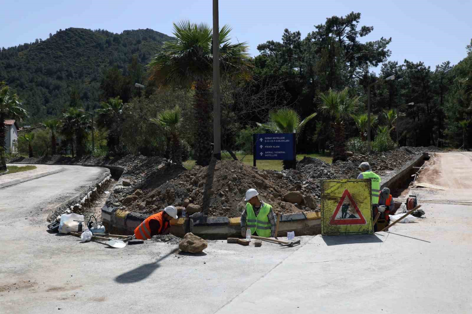 Aksaz’da içme suyu ve yangın hatları yenileniyor