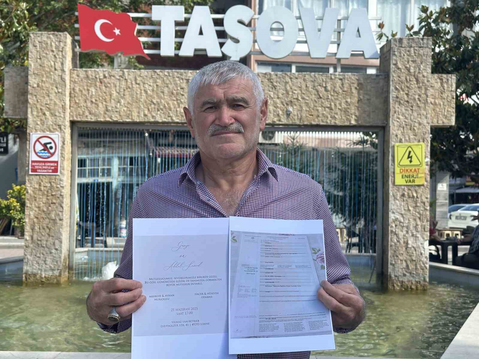 41 yıl Almanya’da çalıştı, oğlunun düğününe gidemiyor: Schengen vizesi için yardım bekliyor