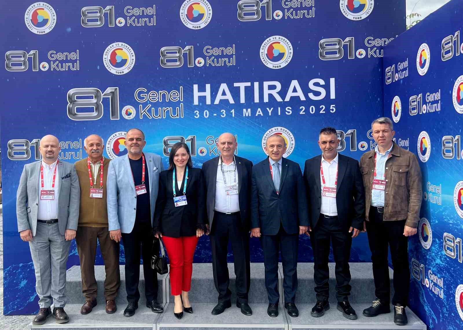 Manisa TSO heyeti TOBB Genel Kuruluna katıldı