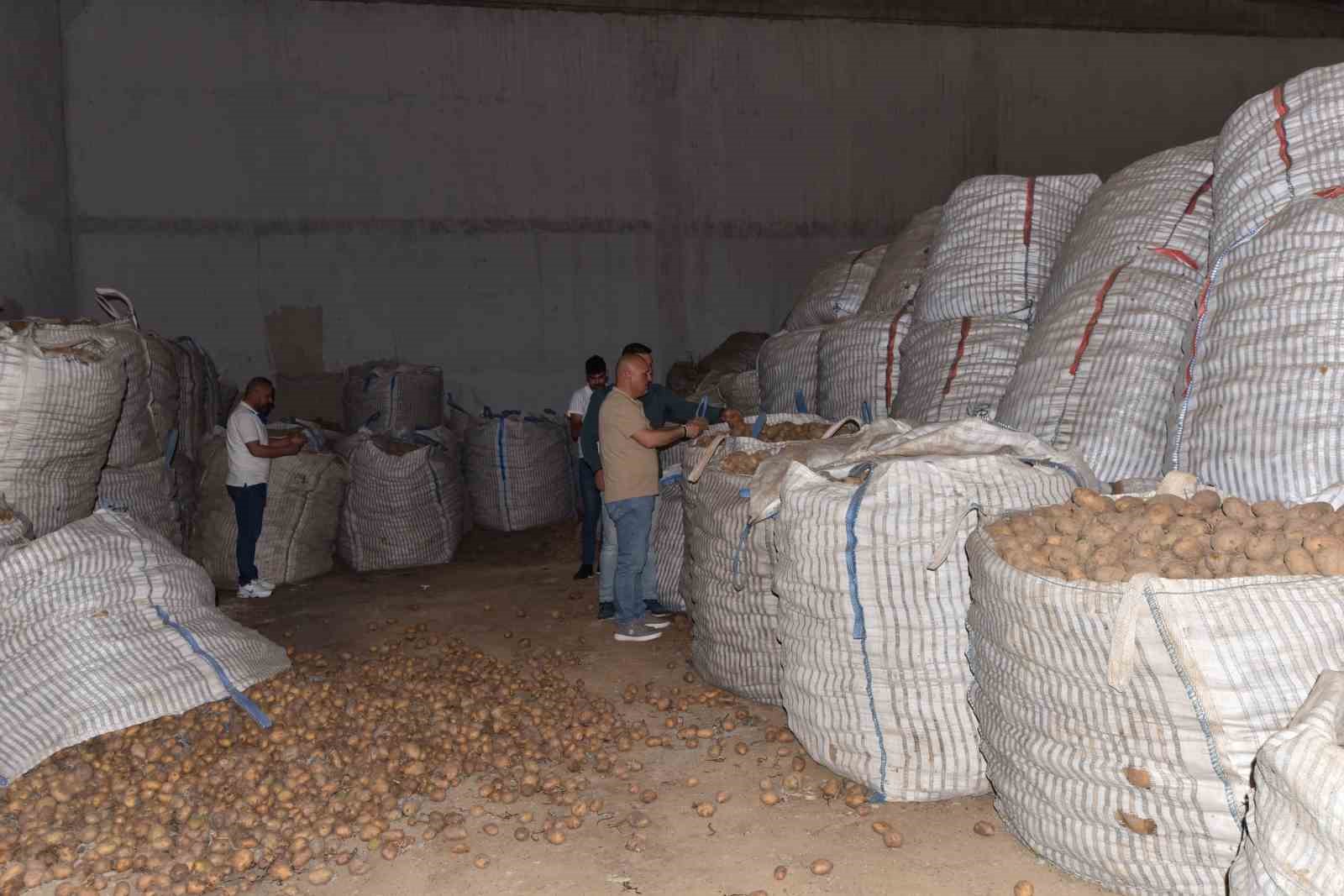 Ahlat&rsquo;ta binlerce ton patates alıcı bekliyor
