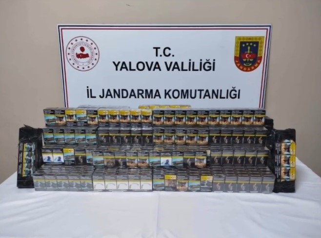 Yalova’da kaçak sigara operasyonunda 1 gözaltı